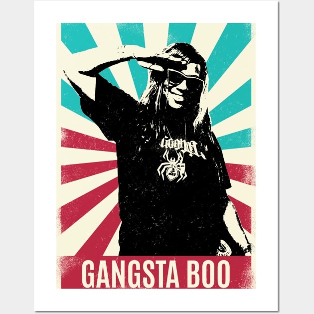 Vintage Retro Gangsta Boo Wall Art by Bengkel Band